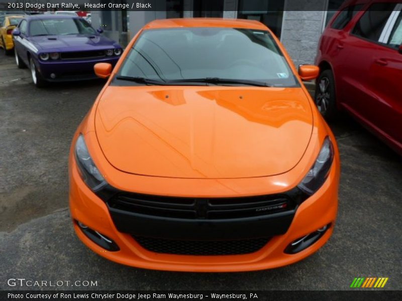 Header Orange / Black 2013 Dodge Dart Rallye