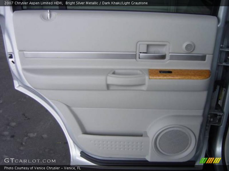 Bright Silver Metallic / Dark Khaki/Light Graystone 2007 Chrysler Aspen Limited HEMI