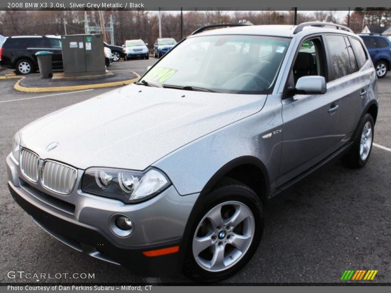 Silver Grey Metallic / Black 2008 BMW X3 3.0si