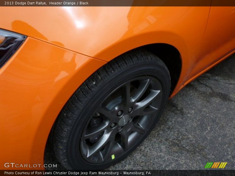 Header Orange / Black 2013 Dodge Dart Rallye