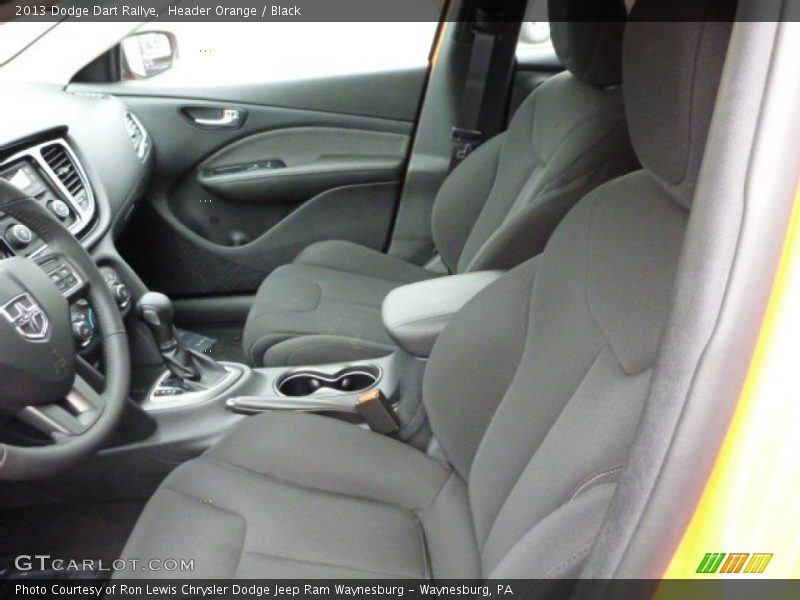 Header Orange / Black 2013 Dodge Dart Rallye