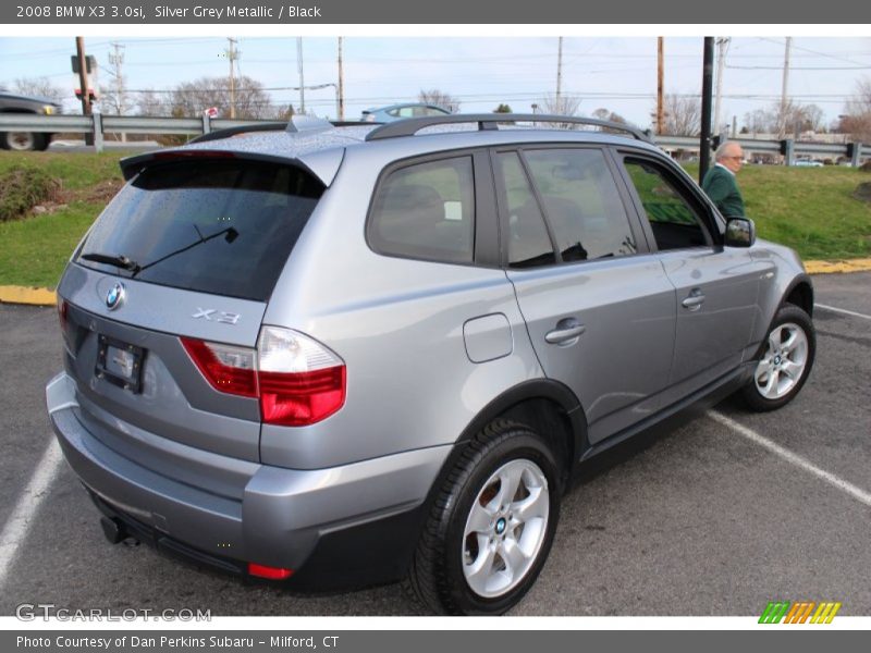 Silver Grey Metallic / Black 2008 BMW X3 3.0si