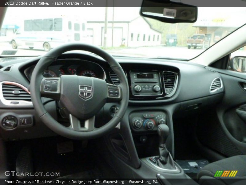 Header Orange / Black 2013 Dodge Dart Rallye