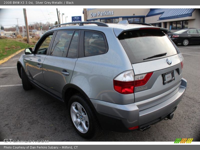Silver Grey Metallic / Black 2008 BMW X3 3.0si