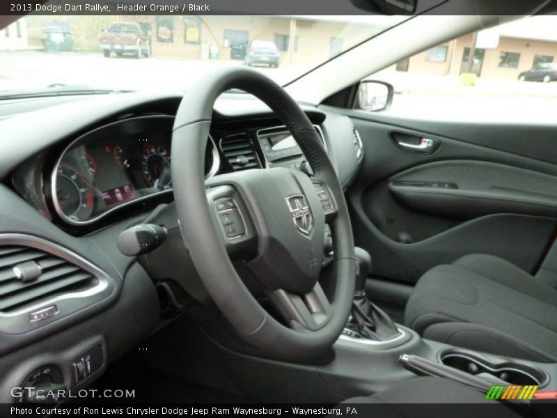 Header Orange / Black 2013 Dodge Dart Rallye