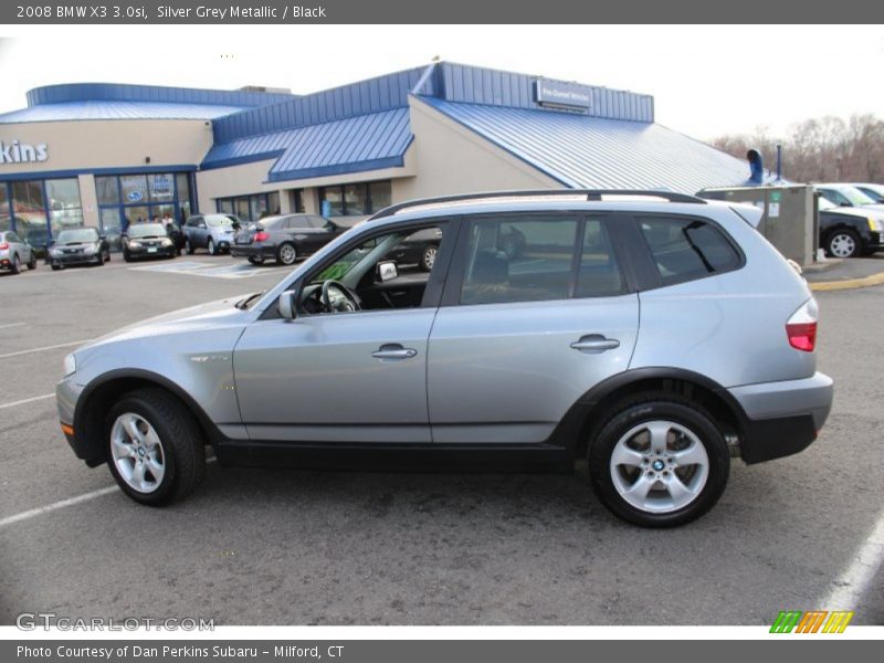 Silver Grey Metallic / Black 2008 BMW X3 3.0si