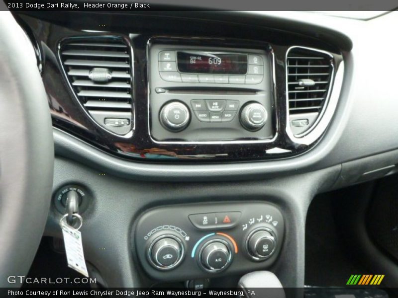 Header Orange / Black 2013 Dodge Dart Rallye