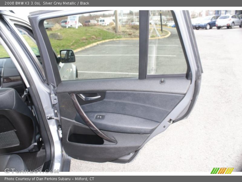 Silver Grey Metallic / Black 2008 BMW X3 3.0si