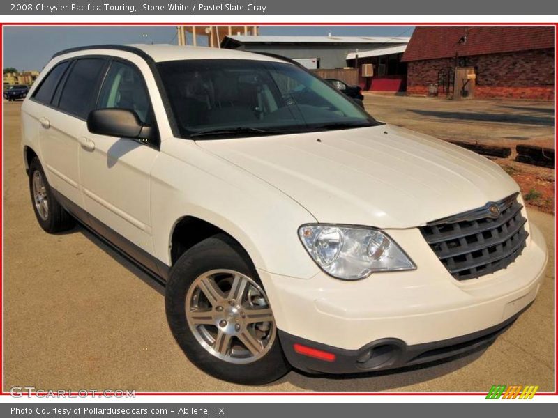 Stone White / Pastel Slate Gray 2008 Chrysler Pacifica Touring