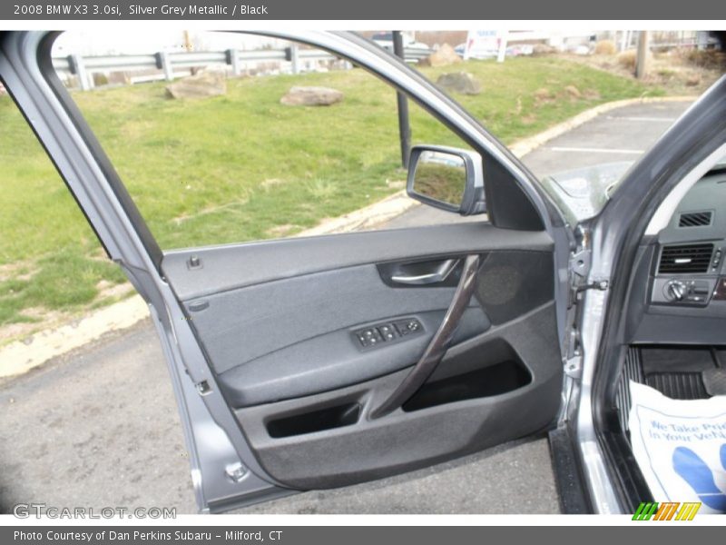 Silver Grey Metallic / Black 2008 BMW X3 3.0si