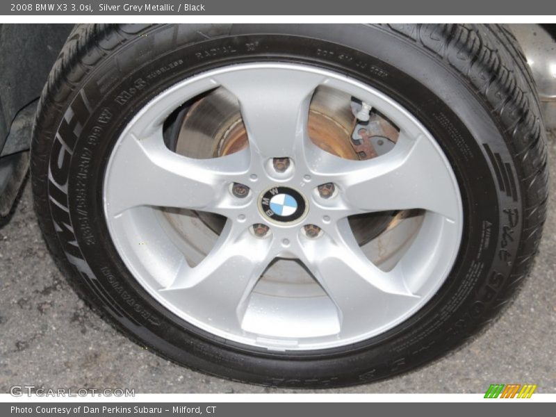 Silver Grey Metallic / Black 2008 BMW X3 3.0si
