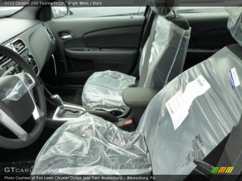 Bright White / Black 2013 Chrysler 200 Touring Sedan