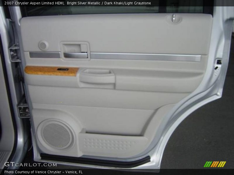 Bright Silver Metallic / Dark Khaki/Light Graystone 2007 Chrysler Aspen Limited HEMI