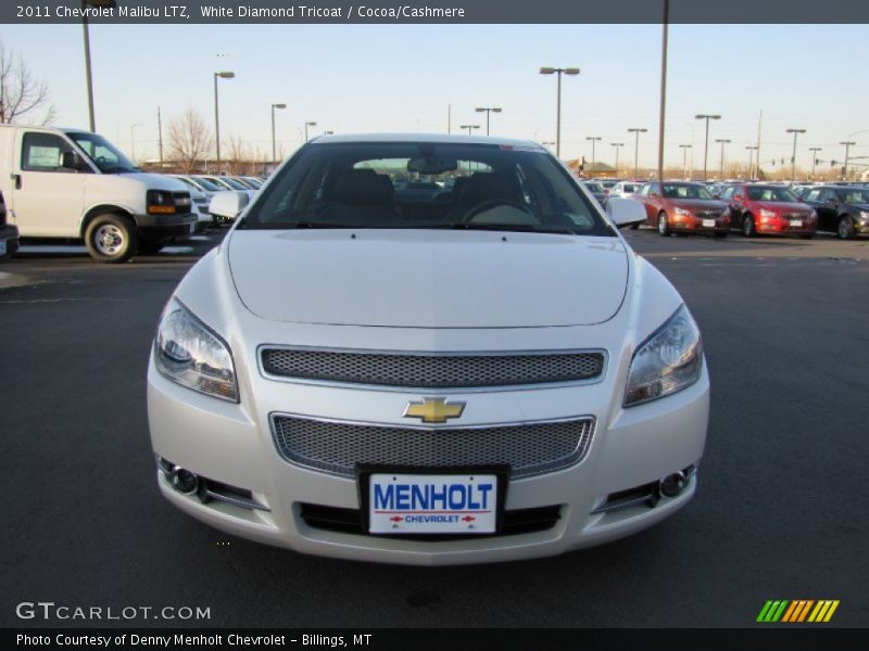 White Diamond Tricoat / Cocoa/Cashmere 2011 Chevrolet Malibu LTZ