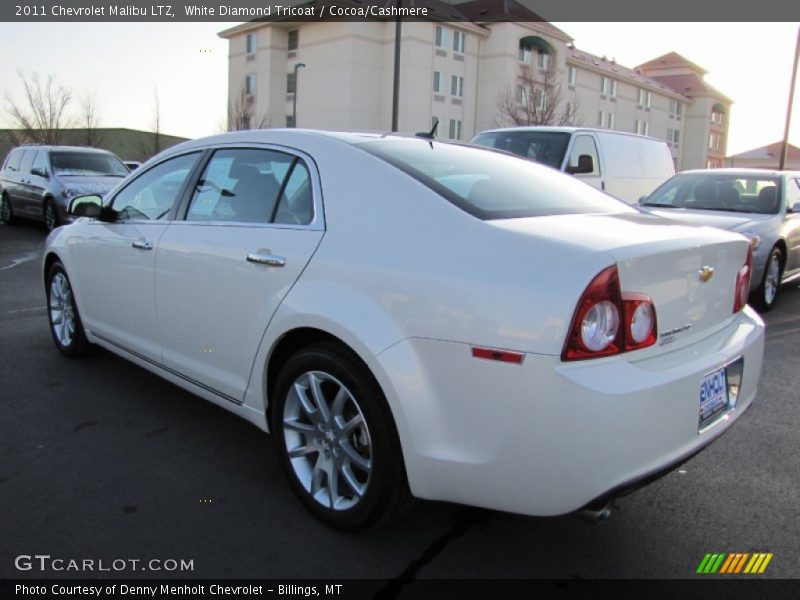 White Diamond Tricoat / Cocoa/Cashmere 2011 Chevrolet Malibu LTZ
