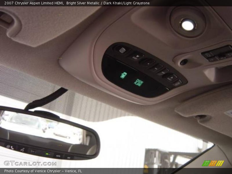 Bright Silver Metallic / Dark Khaki/Light Graystone 2007 Chrysler Aspen Limited HEMI