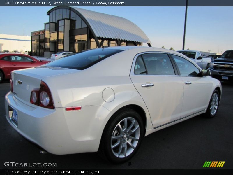 White Diamond Tricoat / Cocoa/Cashmere 2011 Chevrolet Malibu LTZ