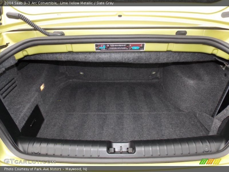  2004 9-3 Arc Convertible Trunk