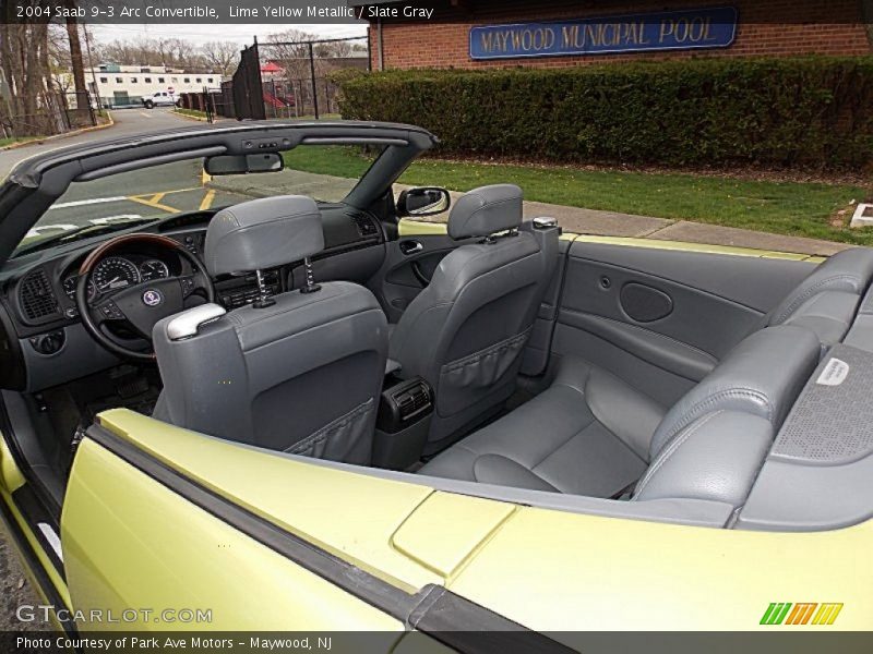 Lime Yellow Metallic / Slate Gray 2004 Saab 9-3 Arc Convertible