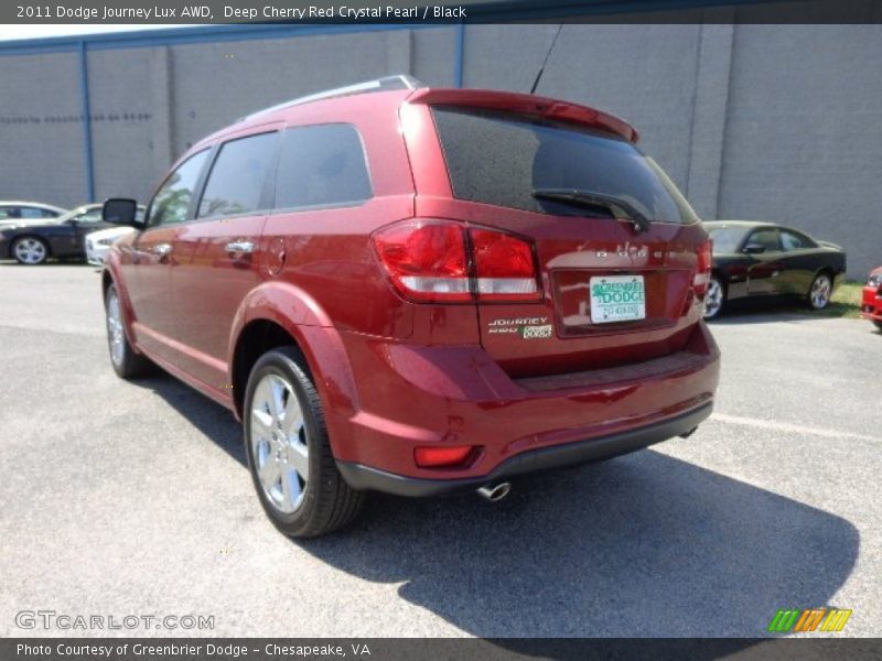Deep Cherry Red Crystal Pearl / Black 2011 Dodge Journey Lux AWD