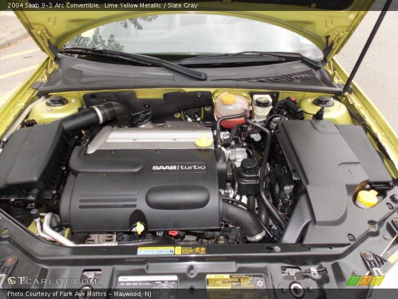  2004 9-3 Arc Convertible Engine - 2.0 Liter Turbocharged DOHC 16-Valve 4 Cylinder