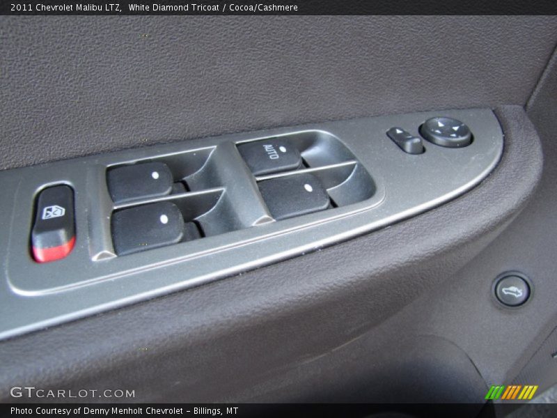 White Diamond Tricoat / Cocoa/Cashmere 2011 Chevrolet Malibu LTZ