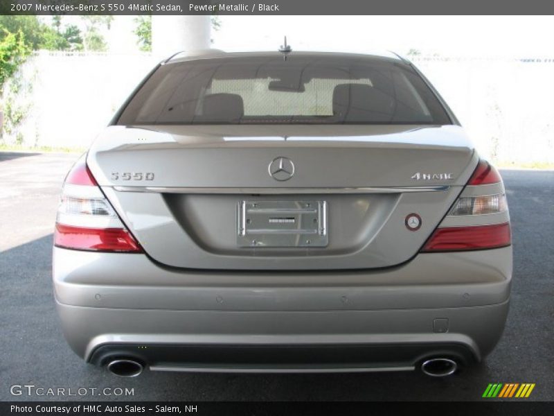 Pewter Metallic / Black 2007 Mercedes-Benz S 550 4Matic Sedan