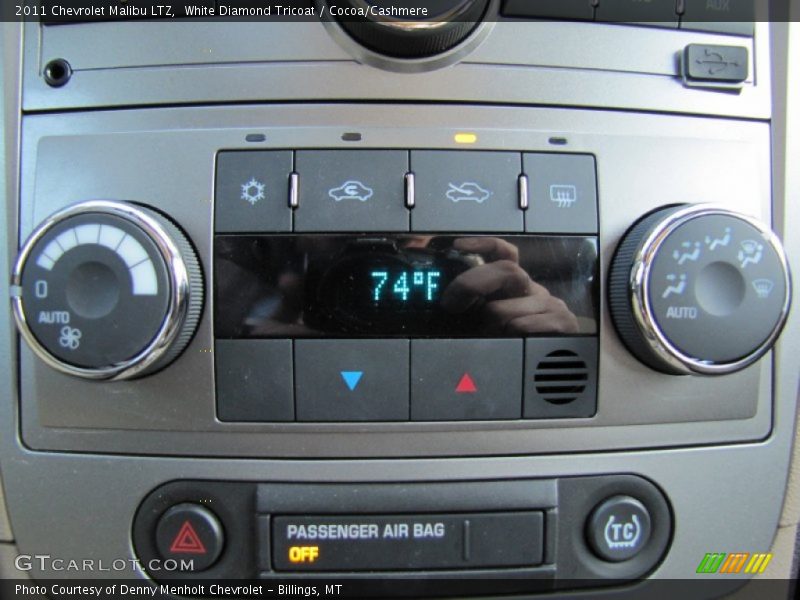 White Diamond Tricoat / Cocoa/Cashmere 2011 Chevrolet Malibu LTZ