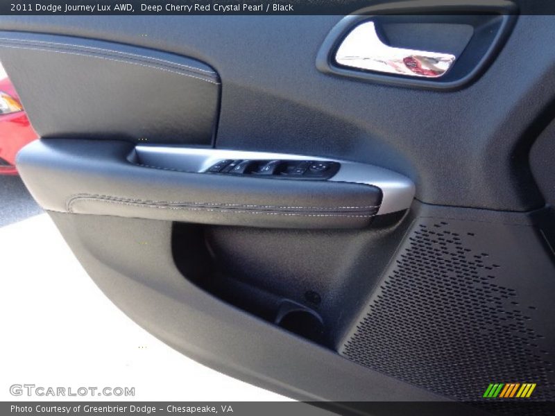 Deep Cherry Red Crystal Pearl / Black 2011 Dodge Journey Lux AWD