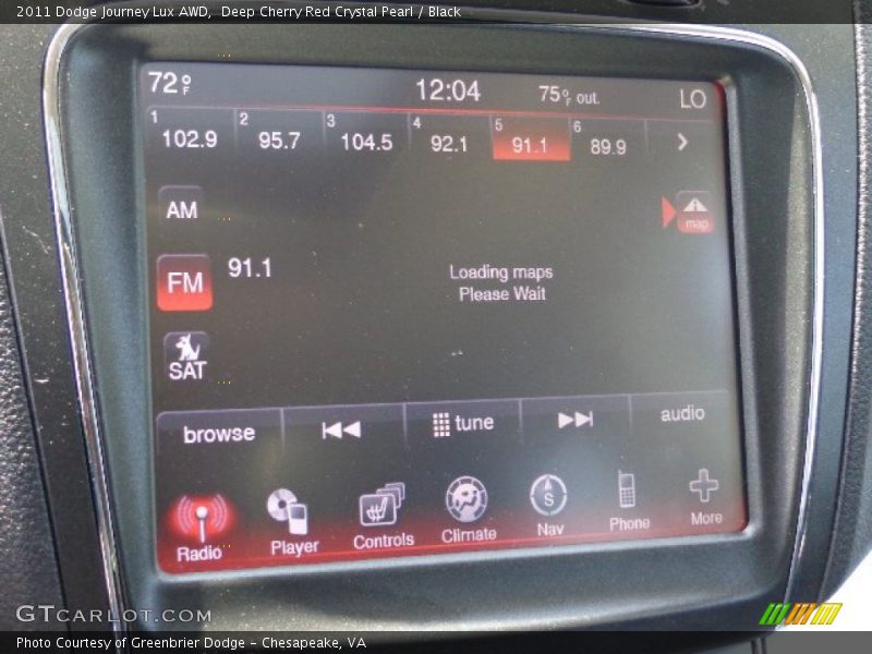 Deep Cherry Red Crystal Pearl / Black 2011 Dodge Journey Lux AWD