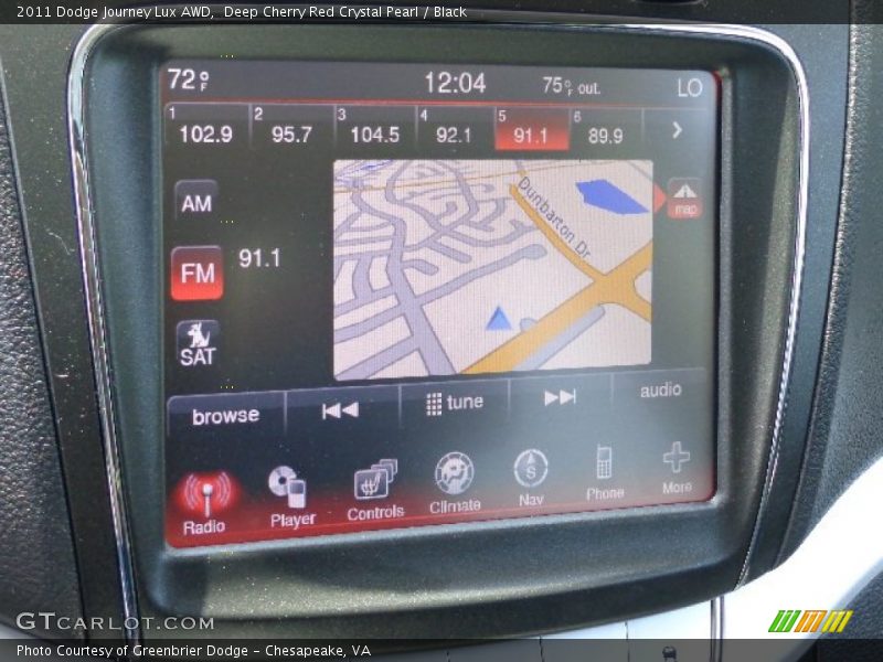 Navigation of 2011 Journey Lux AWD