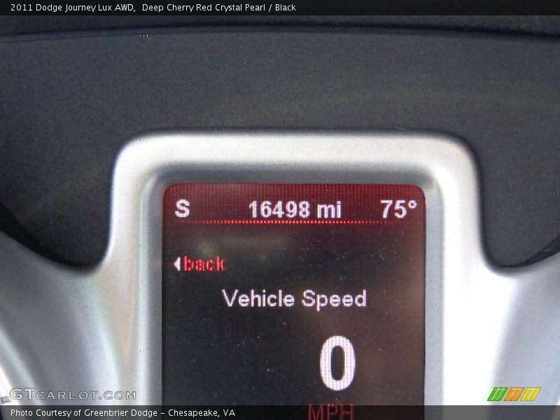 Deep Cherry Red Crystal Pearl / Black 2011 Dodge Journey Lux AWD