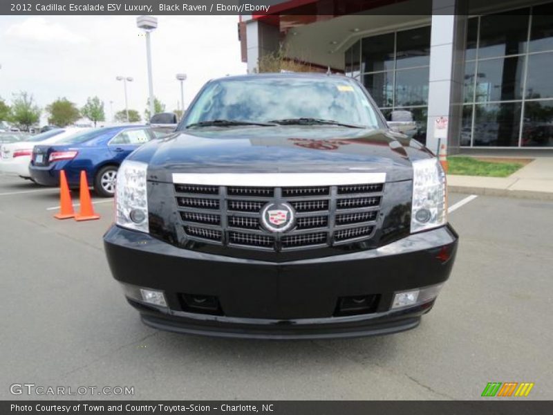 Black Raven / Ebony/Ebony 2012 Cadillac Escalade ESV Luxury