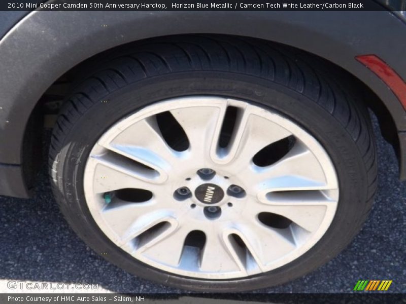 Horizon Blue Metallic / Camden Tech White Leather/Carbon Black 2010 Mini Cooper Camden 50th Anniversary Hardtop