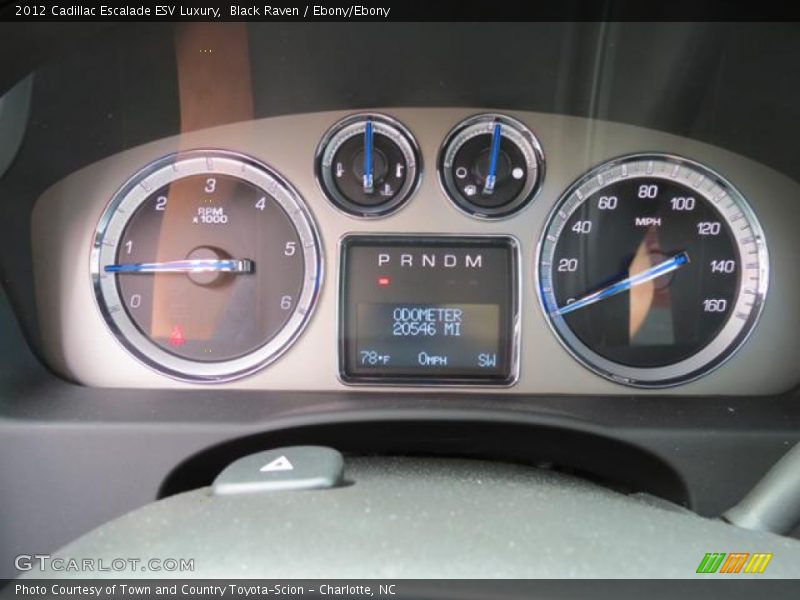 Black Raven / Ebony/Ebony 2012 Cadillac Escalade ESV Luxury