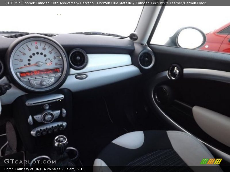 Horizon Blue Metallic / Camden Tech White Leather/Carbon Black 2010 Mini Cooper Camden 50th Anniversary Hardtop