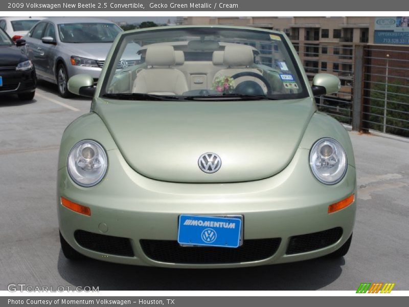 Gecko Green Metallic / Cream 2009 Volkswagen New Beetle 2.5 Convertible