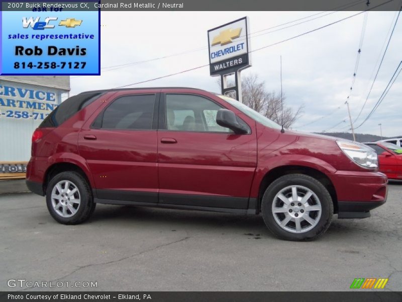 Cardinal Red Metallic / Neutral 2007 Buick Rendezvous CX
