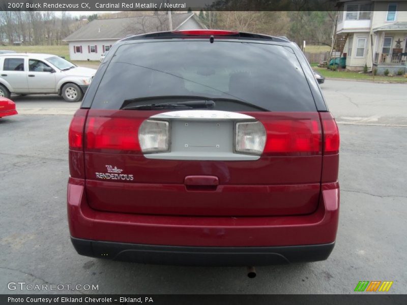 Cardinal Red Metallic / Neutral 2007 Buick Rendezvous CX