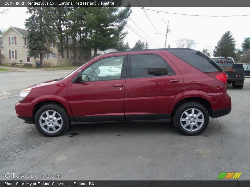 Cardinal Red Metallic / Neutral 2007 Buick Rendezvous CX