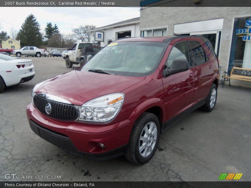 Cardinal Red Metallic / Neutral 2007 Buick Rendezvous CX