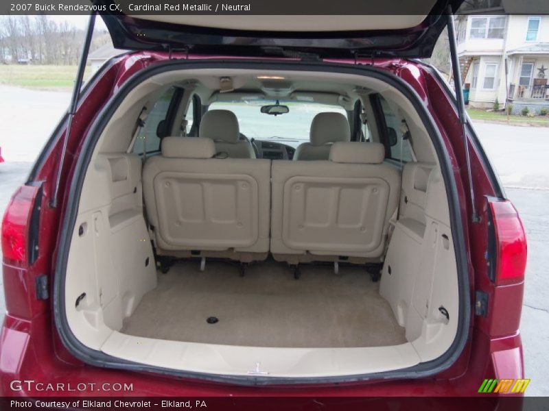Cardinal Red Metallic / Neutral 2007 Buick Rendezvous CX