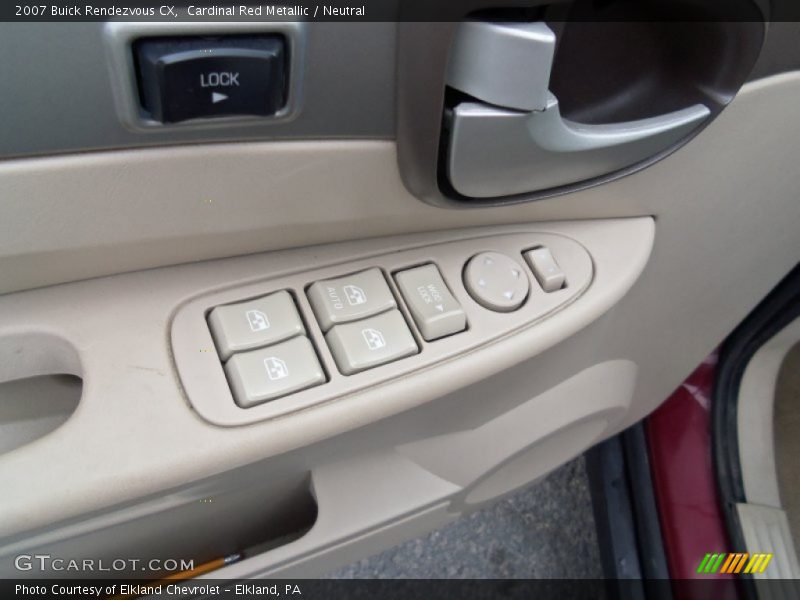 Cardinal Red Metallic / Neutral 2007 Buick Rendezvous CX