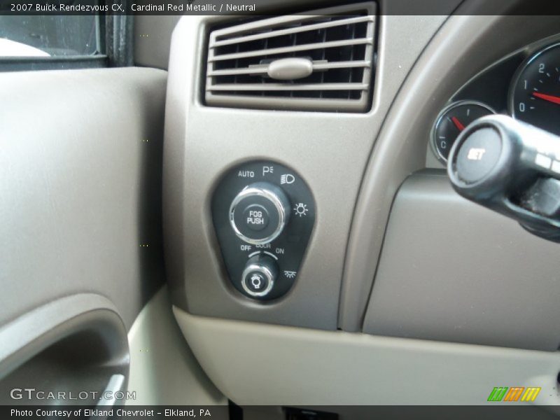 Cardinal Red Metallic / Neutral 2007 Buick Rendezvous CX