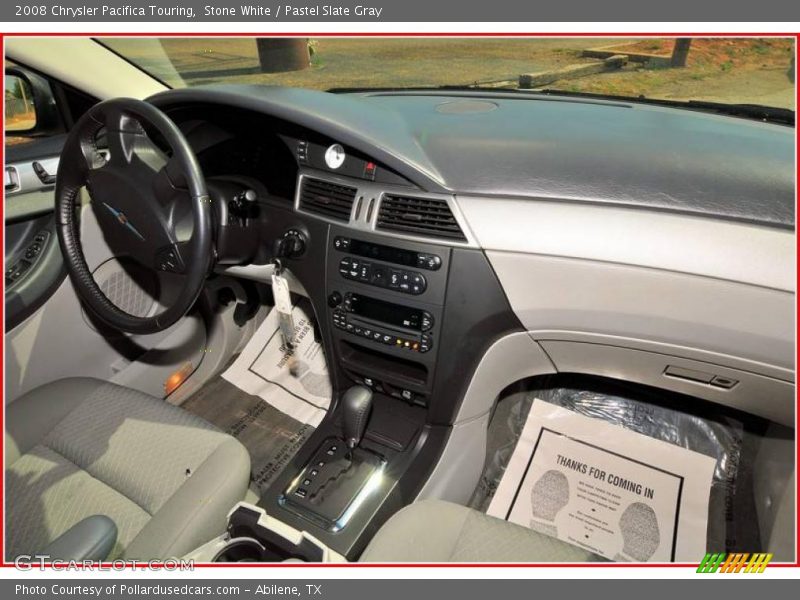 Stone White / Pastel Slate Gray 2008 Chrysler Pacifica Touring