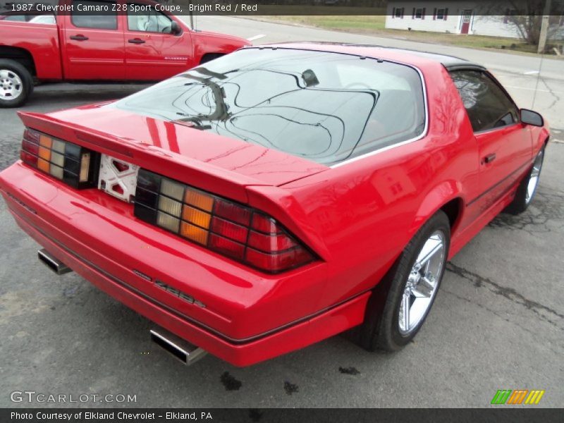  1987 Camaro Z28 Sport Coupe Bright Red