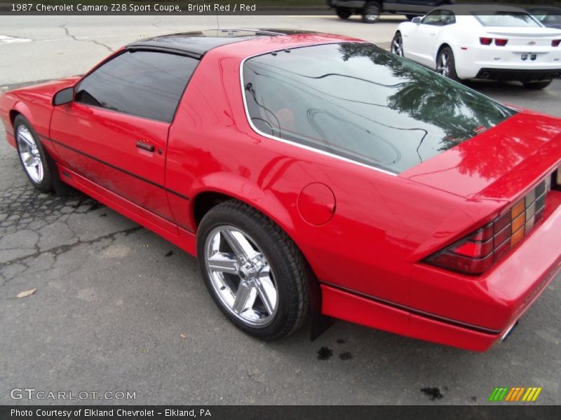 Bright Red / Red 1987 Chevrolet Camaro Z28 Sport Coupe