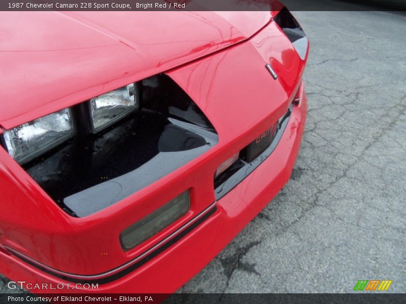 Bright Red / Red 1987 Chevrolet Camaro Z28 Sport Coupe