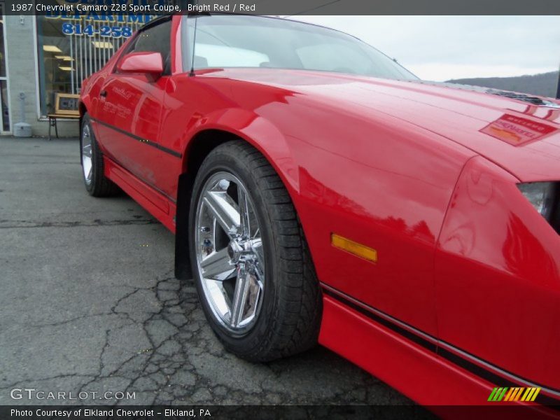 Bright Red / Red 1987 Chevrolet Camaro Z28 Sport Coupe