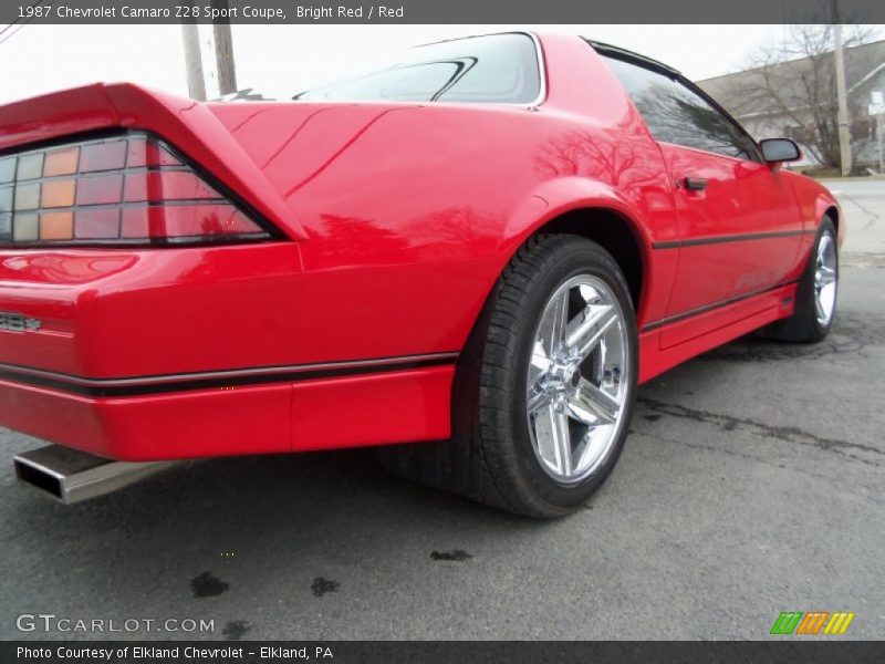 Bright Red / Red 1987 Chevrolet Camaro Z28 Sport Coupe